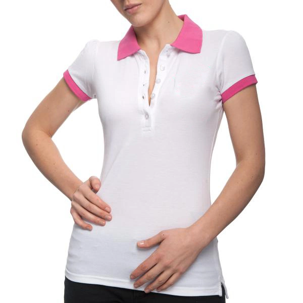 Embroidery Printing Logo Breathable Color Matching Lapel Polo Shirt Women Short-Sleeved Top Custom Polo Shirts