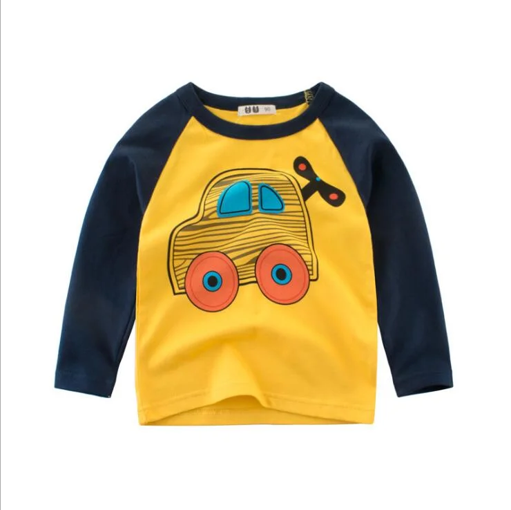 Kids Clothing Cute Cotton Long Sleeve Kids Cloth Boys T Shirts for Spring Autumn