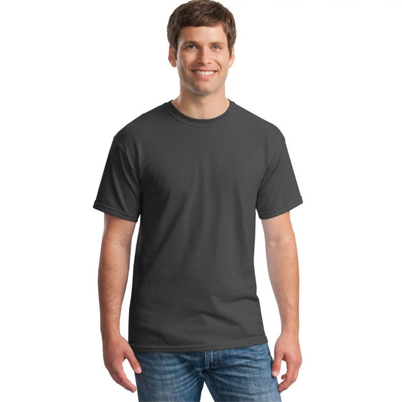 Mens Plain Blank 100% Cotton Crew T Shirts High Quality T-Shirts Custom Logo Printing Tshirts