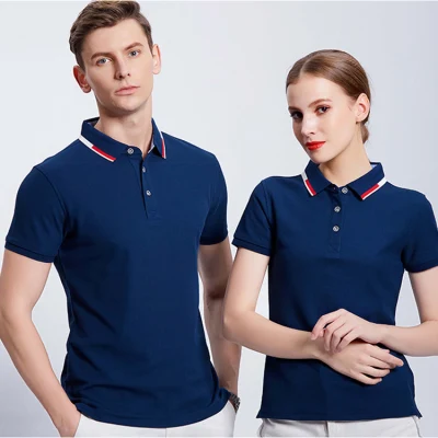 Camisas Polo Masculinas com Logotipo Personalizado para Trabalho Camisetas Polo Shorts Negócios Verão Camisa de Manga Curta Unissex